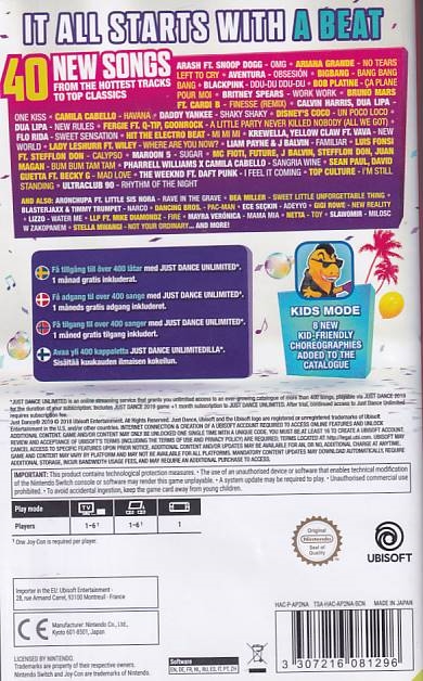 Just Dance 2019 - Nintendo Switch (A Grade) (Genbrug)